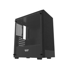 Arvutikorpus Darkflash M305, must, ilma ventilaatoriteta