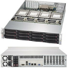 Arvutikorpus Supermicro SuperChassis 829HE1C4-R1K02LPB, Rack-Montage, must, 1000 W