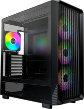 Arvutikorpus Montech X5, Midi Tower, E-ATX, ARGB, Tempered Glass, must