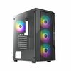 Arvutikorpus Azza Fighter 290, ATX, 4xARGB ventilaatoriga, karastatud klaasist külgaken