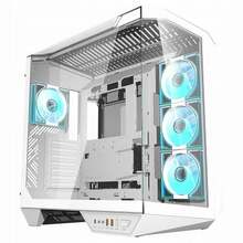 Arvutikorpus Darkflash DY470, 4 ventilaatorit, valge