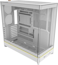 Arvutikorpus Montech HS02, Midi-Tower, karastatud klaas, valge