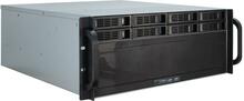 Serverikorpus Inter-Tech IPC 4U-4408, 4U, must/hõbe