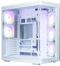 Arvutikorpus Zalman P60, Mid-Tower, 5x ARGB ventilaatorit, valge