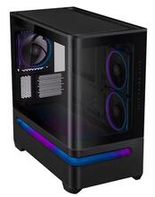 Arvutikorpus Asus PRIME AP202 TG ARGB, midi tower, must