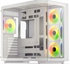 Arvutikorpus Krux Empero, valge, Tempered Glass x 2