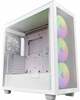 Arvutikorpus NZXT H7 Flow RGB, Midi Tower, valge