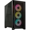 Arvutikorpus Corsair iCUE 4000D RGB Airflow, Mid-Tower, must/läbipaistev