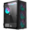 Arvutikorpus Montech X3 Mesh, must/läbipaistev
