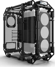 Arvutikorpus Alphacool Apex Skeleton, Full Tower, Carbon, must