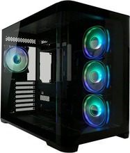 Arvutikorpus LC-Power 8001B Pro-Storm Dark, Midi Tower, must