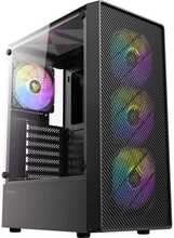 Arvutikorpus Antec AX26 Elite RGB, Mid Tower, must