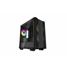 Arvutikorpus Deepcool CC360 ARGB, Mini Tower, must
