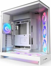Arvutikorpus NZXT H9 Flow RGB+, CM-H92FW-P1, midi tower, valge, matt viimistlus, karastatud klaas x 2