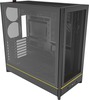 Arvutikorpus Montech HS01, Midi-Tower, must, karastatud klaas