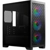 Arvutikorpus Cooler Master Elite 302, midi tower, must, Tempered Glass
