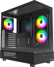 Arvutikorpus Montech XR, Midi Tower, Tempered Glass x 2, must