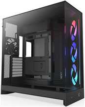 Arvutikorpus NZXT H9 Flow RGB, CM-H92FB-R1, midi tower, must, tempered glass x 2