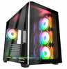 Arvutikorpus Rampage Loopy, akvaarium, 7 ventilaatorit, ARGB, Infinity Hub, must