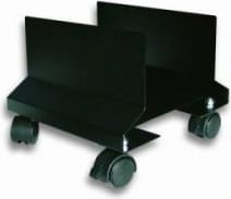 Stacionaarse arvuti hoidik Techly 303294, metall, must, ratastega