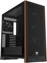 Arvutikorpus Thermaltake S370 WS, Midi Tower, must, Tempered Glass
