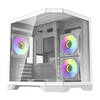 Arvutikorpus Darflash FT350 koos 5 aRGB ventilaatoriga, valge