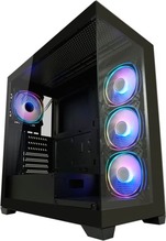 Arvutikorpus LC-Power LC-715B-ON, Midi Tower, must