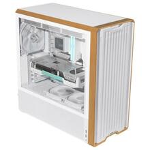 Arvutikorpus Lian Li LANCOOL 217 INF, Midi Tower, Tempered Glass, RGB valgustus, valge