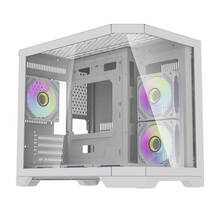 Arvutikorpus Darflash FT418 koos 6 aRGB ventilaatoriga, valge