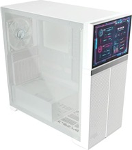 Arvutikorpus Valkyrie VK02 LCD, tower, valge, tempered glass