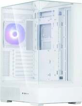 Arvutikorpus Zalman P40 Prism, Mid-Tower, karastatud klaas, valge