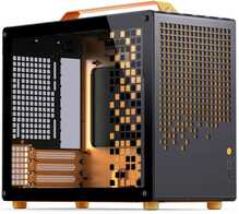Arvutikorpus Jonsplus Z20, Micro-ATX, must/oranž