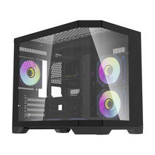 Arvutikorpus Darflash FT418 koos 6 aRGB ventilaatoriga, must