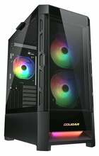 Arvutikorpus Cougar Duoface RGB, Mid Tower, must