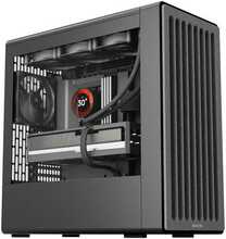 Arvutikorpus HAVN BF 360 Flow, Midi Tower, E-ATX, karastatud klaas, must