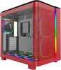 Arvutikorpus Montech King 95 Pro, Midi Tower, Tempered Glass x2, ARGB, punane