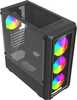 Arvutikorpus Savio Noctis Glass RGB Cube, Micro ATX/ATX, must
