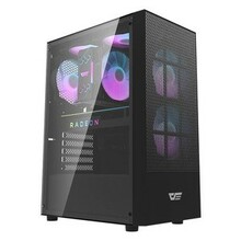 Arvutikorpus Darkflash A290, must, 3 ventilaatoriga