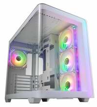Arvutikorpus Fortron FSP M580-WP, midi tower, valge, tempered glass