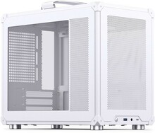 Arvutikorpus Jonsbo C6 MAX, Mini, Micro-ATX, karastatud klaas, valge