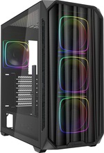 Arvutikorpus Sharkoon AK5M RGB, ATX, midi tower, must, tempered glass