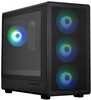 Arvutikorpus Zalman M5, Mini Tower, mATX, must, 4x ARGB ventilaatorit