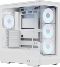 Arvutikorpus Aerocool P500A-WT-v1, Mid-Tower, ATX, Tempered Glass x 2, valge