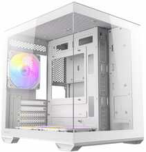 Arvutikorpus Antec Mini CX60M ARGB, Micro-ATX/Mini-ITX, valge