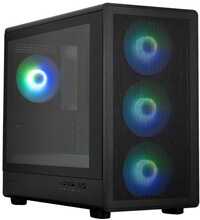 Arvutikorpus Zalman M5, Mini Tower, mATX, must, 4x ARGB ventilaatorit