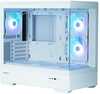 Arvutikorpus Zalman P30 V2, MicroATX, Mini Tower, 3 RGB ventilaatorit, valge