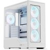 Arvutikorpus Aerocool D520A, Midi Tower, ATX, Tempered Glass, RGB, valge