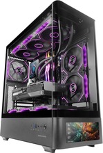Arvutikorpus Tacens Mars Gaming MCLCDPRO, Midi Tower, must