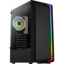 Arvutikorpus AeroCool PGS Bionic-G-BK-v2 RGB, Midi Tower, must