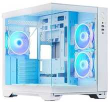 Arvutikorpus Chieftec Visio GM-30W-TG-OP, Tower, Tempered Glass x 2, valge